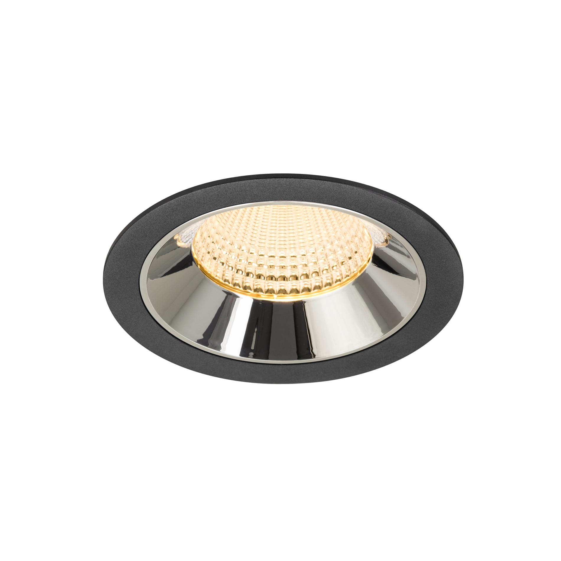 SLV - NUMINOS® XL, encastré downlight, intérieur, 3000 K, 55° noir / chrome