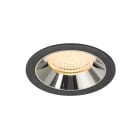 SLV - NUMINOS® XL, encastré downlight, intérieur, 3000 K, 55° noir / chrome