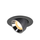 SLV - NUMINOS® GIMBLE XS, spot encastré, intérieur, 3000 K, 55° noir / chrome