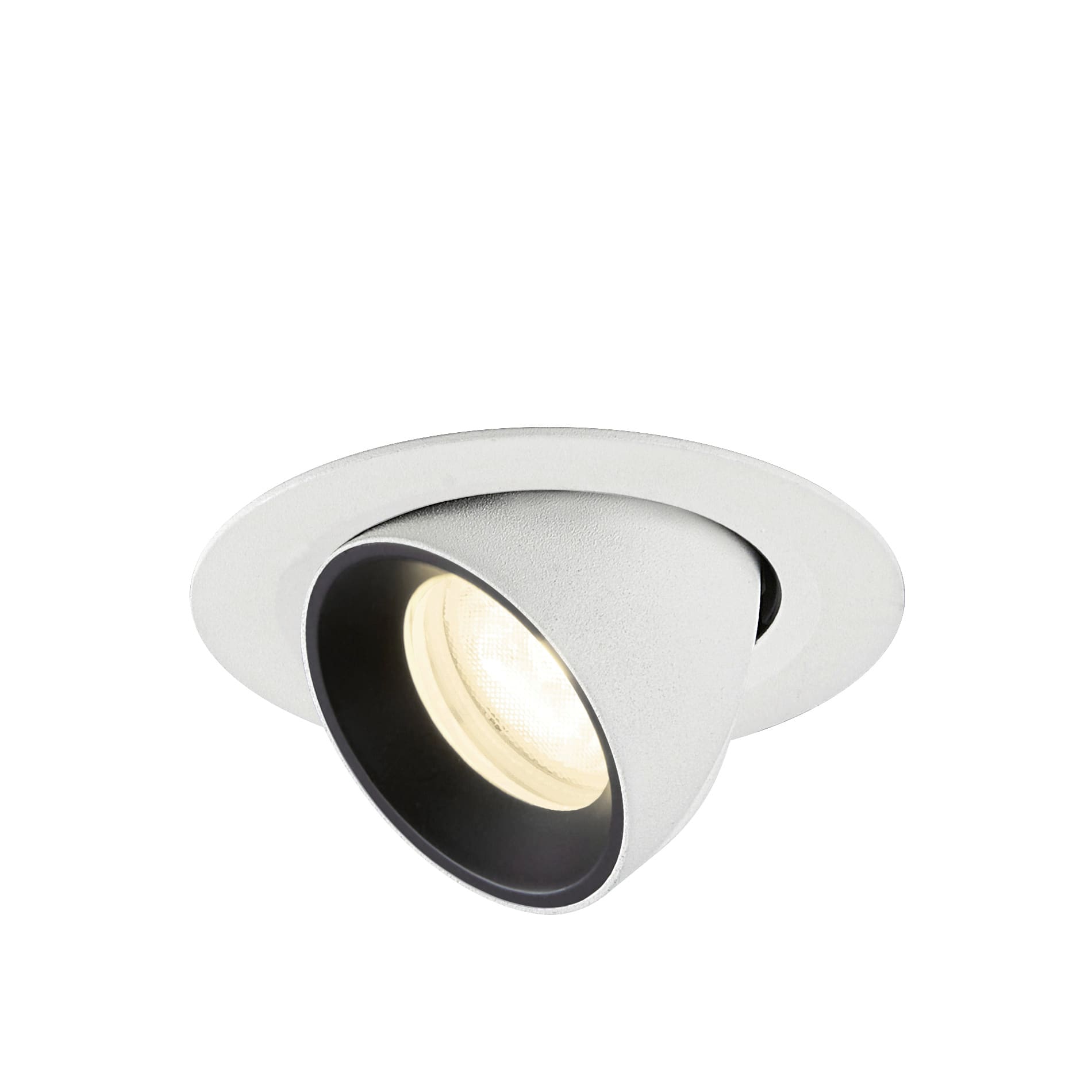 SLV - NUMINOS® GIMBLE XS, spot encastré, intérieur, 4000 K, 55° blanc / noir