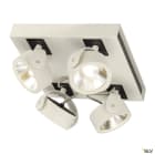 SLV - KALU, applique/plafonnier, carré, blanc/noir,quad, LED 60W, 3000K, 60°