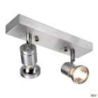 SLV - SOUVEREEN II QPAR51, applique et plafonnier, alu brossé, GU10, max 75