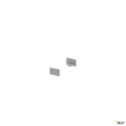 SLV - GRAZIA 10, embouts pour profil plat, 2 pcs., alu anodisé