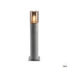 SLV - LISENNE 70, borne extérieure, gris/verre fumé, E27, 23W max, IP54, basalte