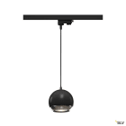 SLV - LIGHT EYE 150, suspension pour rail 3 allumages, noir/chrome, QPAR111 max. 75W