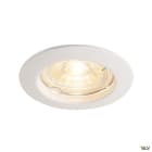 SLV - PIKA, spot encastré intérieur, rond, fixe, blanc, GU10/QPAR51, 50W max