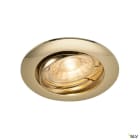 SLV - PIKA, encastré, orientable, laiton, QPAR51 max. 50W