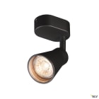 SLV - AVO, applique et plafonnier intérieur, simple, noir, GU10/QPAR51, 50W max