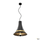 SLV - BATO 35, suspension intérieure, noir/laiton, E27, 60W max
