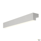 SLV - L-LINE 60, applique intérieure, argent, LED, 10W, 3000K, IP44