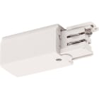 SLV - S-TRACK alimentation, Phase, terre droite, pour rail 3 all., intérieur, blanc