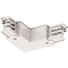 SLV - Connecteur S-TRACK L, terre extérieure, possibilité d'alimentation, PHASE, blanc