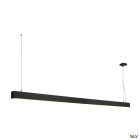 SLV - GLENOS, suspension profilée, 2m, noir, SMD LED 103W, 3000K