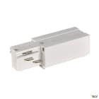 SLV - EUTRAC®, alimentation droite, intérieur, pour rail 3 allumages en saillie, blanc