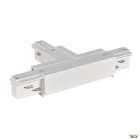 SLV - EUTRAC®, connecteur en T, terre gauche, pour rail 3 allumages en saillie, blanc