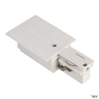 SLV - EUTRAC alim. rail 3 all à encastrer, blanc RAL 9016, terre extérieure