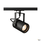 SLV - EURO SPOT TRACK, spot pour rail 1 allumage intérieur, noir, GU10/QPAR51, 25W max
