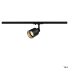 SLV - PURI TRACK, spot pour rail 1 allumage intérieur, noir, GU10/QPAR51, 10W max