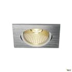 SLV - NEW TRIA 68, spot encastré, intérieur, simple, carré, alu, LED, 7,3W, IP20
