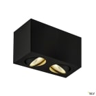 SLV - TRILEDO, plafonnier intérieur, double, rectangulaire, noir, LED, 14W, 3000K