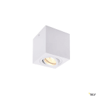 SLV - TRILEDO, plafonnier intérieur, simple, carré, blanc, GU10/LED GU10 51mm, 10W max