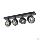 SLV - KALU, applique et plafonnier intérieur, quad, noir, GU10/QPAR111, 4x 75W max