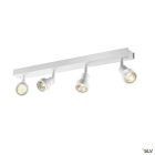 SLV - PURI, applique et plafonnier intérieur, quad, blanc mat, GU10/QPAR51, 4x 50W max