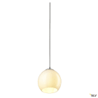 SLV - SUN, suspension intérieure, blanc/chrome, E27, 60W max, câble nu sans patère