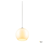 SLV - BIG SUN, suspension intérieure, blanc/chrome, E27, 60W max, câble nu sans patère
