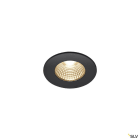 SLV - PATTA-I encastré downlight, rond, noir, LED 7,3W 1800-3000K