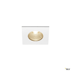 SLV - PATTA-I encastré downlight, carré, blanc, LED 7,3W 1800-3000K