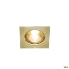 SLV - PIKA, spot encastré intérieur, carré, fixe, laiton, GU10/QPAR51, 50W max