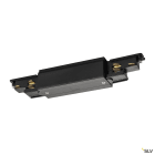 SLV - S-TRACK, connecteur longitudinal, Dali, pour rail 3 allumages, intérieur, noir