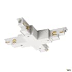 SLV - S-TRACK, conecteur en X, Dali, pour rail 3 allumages, intérieur, blanc