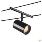 SLV - NOBLO SPOT, spot pour câble tendu T.B.T. intérieur, noir, LED, 8,5W, 2700K