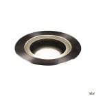 SLV - DASAR® 270, encastré de sol extérieur, symétrique, rond, noir mat/inox brossé, L