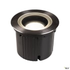 SLV - DASAR® 270, encastré de sol extérieur, symétrique, rond, noir mat/inox brossé, L