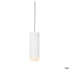 SLV - ASTINA, suspension intérieure, blanc, GU10/QPAR51, 10W max, câble nu sans patère