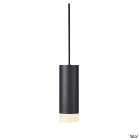 SLV - ASTINA, suspension intérieure, noir, GU10/QPAR51, 10W max, câble nu sans patère