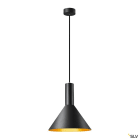 SLV - PHELIA 25, suspension intérieure, Ø 27,5 cm, noir/doré, E27, 23W max
