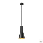 SLV - PHELIA 10, suspension intérieure, Ø 13 cm, noir/doré, E27, 23W max