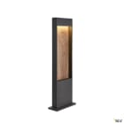 SLV - FLATT 65, borne extérieure, anthracite/imitation bois, LED, 9,7W, 3000/4000K, IP