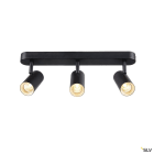 SLV - NOBLO, applique et plafonnier intérieur, triple, noir, LED, 24W, 2700K, variable