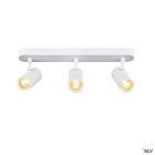 SLV - NOBLO, applique et plafonnier intérieur, triple, blanc, LED, 24W, 2700K, variabl