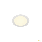 SLV - SENSER 18, encastré downlight intérieur, rond, blanc mat, LED, 9,7W, 3000K