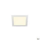 SLV - SENSER 18, encastré downlight intérieur, carré, blanc mat, LED, 9,7W, 3000K