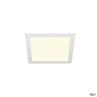SLV - SENSER 24, encastré downlight intérieur, carré, blanc mat, LED, 13W, 3000K