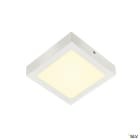 SLV - SENSER 18, plafonnier intérieur, carré, blanc mat, LED, 12W, 3000K, variable Tri