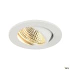 SLV - NEW TRIA 68, spot encastré intérieur, simple, rond, blanc, LED, 4 W, IP20,