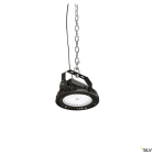 SLV - PARA FLAC, suspension intérieure, noir, LED, 104W, 4000K, IP65, variable Dali